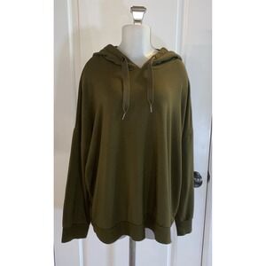Universal Standard Amy Pullover‎ Green Soft Knit Hoodie Womens- Size  L (22-24)